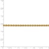 Black Bow Jewelry 2.75mm, 14k Yellow Gold, Handmade Solid Rope Chain Anklet or Bracelet - 4 of 4