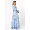 Petal and Pup Anisa Maxi Dress - Blue Floral S - 4 of 4