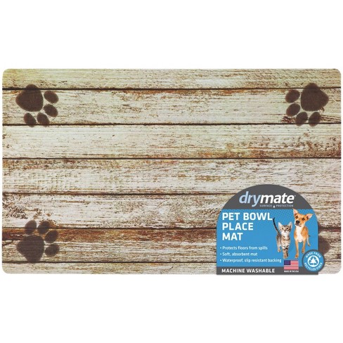 16 x 28 Drymate Pet Bowl Placemat with Slip Resistant Backing