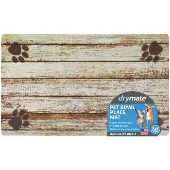Drymate 12"x 20" Feeding Placemat for Cats and Dogs - Wood Tan