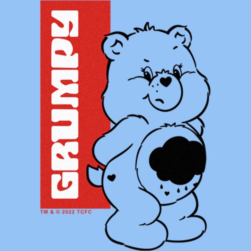 Care Bears Grumpy Bear Name Tag T-Shirt, 2 of 4