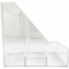 Business Source - 4-Compartment Desktop Organizer - 4 Compartments - Acrylic - Clear - 5.5 in. x 5.6 in. x 5.6 in.- 1 Each - 3 of 4