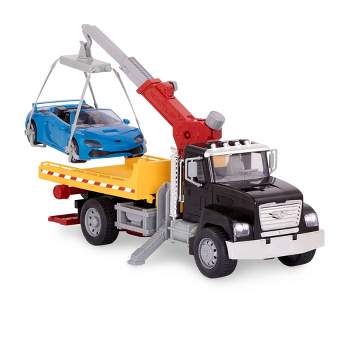 Police Tow Truck Toy - Heavy Duty Tow Hook With Hazard Lights Friction  Powered - Kids Toy Truck Best Christmas Gift For Boys 