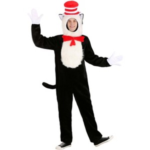 HalloweenCostumes.com Dr. Seuss The Cat in the Hat Premium Costume Adult. - 1 of 4