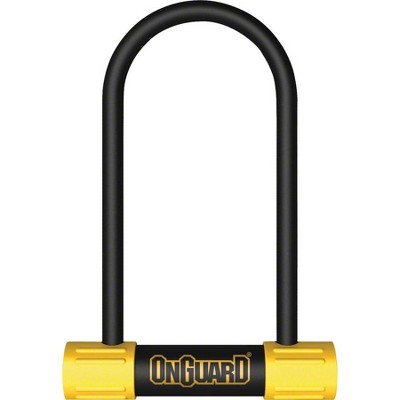 OnGuard BullDog Series U-Lock 3.5 x 7" Black/Yellow