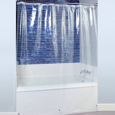 Extra Long Shower Curtain Liner with Microban Clear - Slipx Solutions