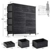 Gikpal 10 Drawers Dresser for Bedroom, Storage Drawer, Cupboards & Cabinets, Side Pockets & Hooks, Sturdy Metal Frame, Kitchen, Dinning Room - 3 of 4