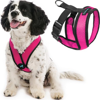 Gooby Comfort X Head In Harness Flamingo Pink, Large