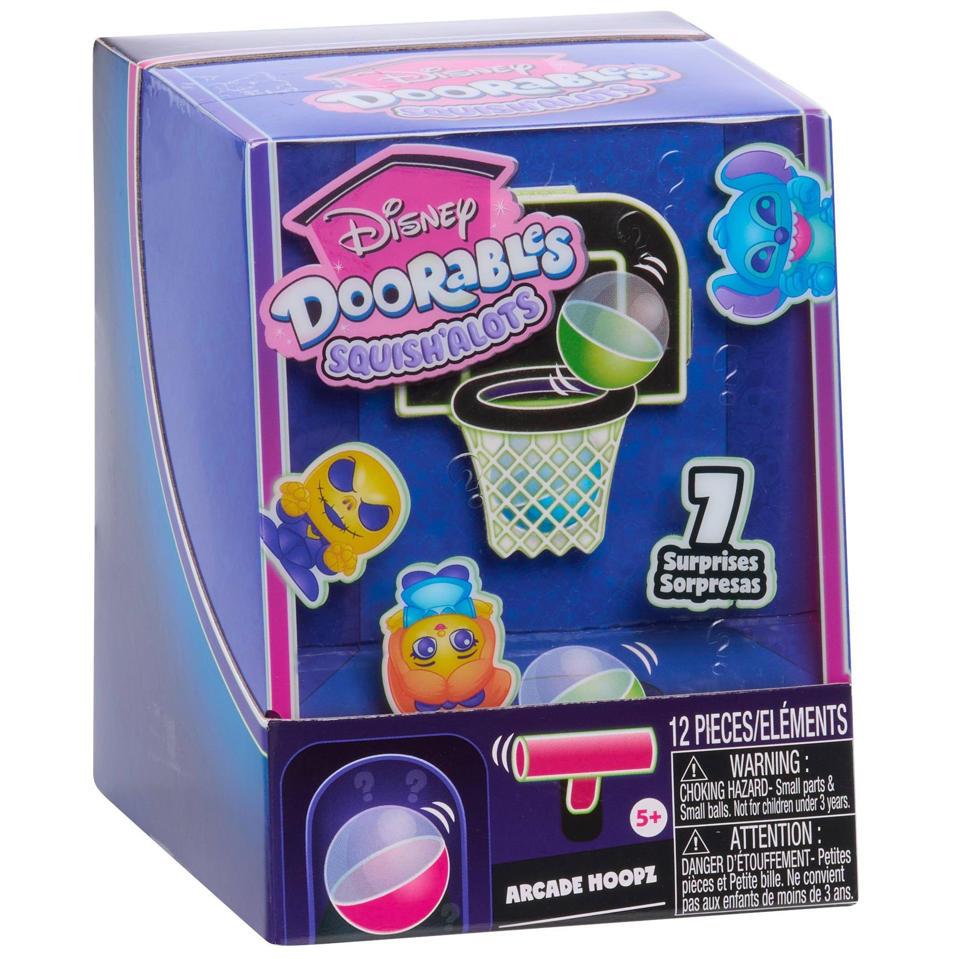 Disney Doorables Arcade Hoopz Mini Basketball Arcade Game Toy with Surprise Collectible Squishy Figures For Collectors Fans Tweens and Kids' 5+