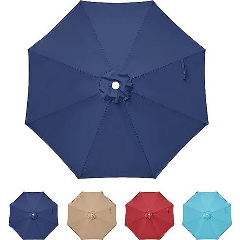 9' Patio Umbrella Replacement Canopy Outdoor Table Market Yard Umbrella Replacement Top Cover,Dark Blue - image 1 of 4