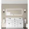Ridstar 72 in. W x 28 in. H Gray Rectangular Bathroom Mirror with LED Lights - 2 of 4