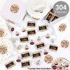 Big Dot of Happiness Rosh Hashanah - Mini Candy Bar Wrappers, Round Candy Stickers and Circle Stickers - New Year Candy Favor Sticker Kit - 304 Pieces - 2 of 4