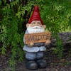 Northlight 17" Gnome with Welcome Sign Outdoor Garden Statue - 2 of 4