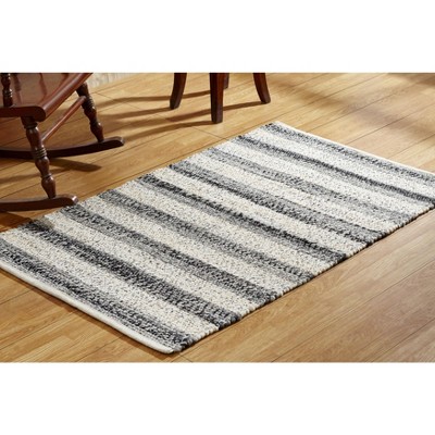 3'x5' Rectangle Wool Accent Rug Black - Better Trends