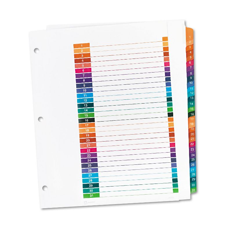 Avery Ready Index Customizable Table of Contents Multicolor Dividers 31-Tab Letter 11129, 2 of 9