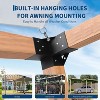 4"x4" Pergola Kit,Heavy-Duty Carbon Steel Gazebo Hardware with 4-Way Brackets,Perfect for Outdoor Patio,Pergola & Cabin Construction - 3 of 4