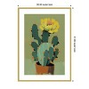 Amanti Art Flowering Cactus by Treechild Wood Framed Wall Art Print - 3 of 4