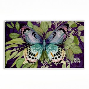 Stupell Industries Vintage Midnight Garden Blooms Printed Plush Bathroom Floor Mat, design by Nicole Tamarin - 1 of 4