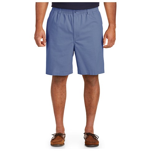 Harbor Bay Elastic-waist Shorts - Men's Big And Tall Grey Blue X : Target