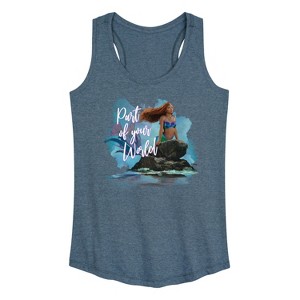 Women's - Disney - Part Of Your World Graphic Racerback Tank - 1 of 4