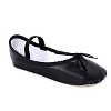 black ballerina slippers with hard sole