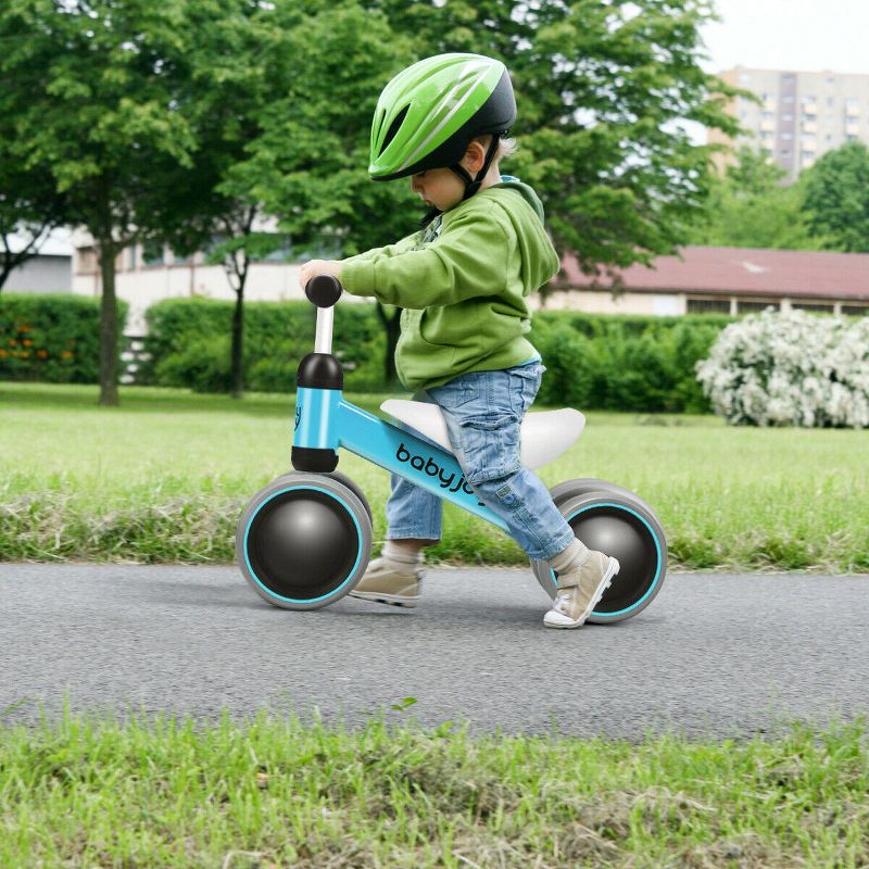 Babyjoy 4 Wheels Baby Balance Bike Children Walker No-Pedal Toddler Toys Rides PinkBlueOrange, 2 of 11