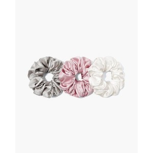 Mommesilk Pure Silk Scrunchies 3PCS - Americana Summer, Normal - 1 of 4