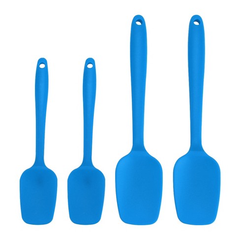 Unique Bargains Heat Resistant Non-scratch Non Sticky Rubber Spatula 10.8" x 2.4" 4 Pcs - image 1 of 4