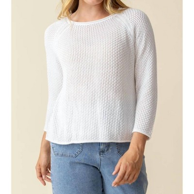 Women's Coastal Crochet Sweater - habitat XL