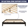 NicBex Wood Twin/Full/Queen Size Platform Bed Frame,Solid Wood Slats Support,6.5" Under Bed Storage,No Box Spring Needed,Noise-Free,Easy Assembly - 4 of 4