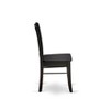 East West Furniture - SHDL3-BLK-W - 3-Pc Modern Dinette Room Set - 2 Wooden Dining Chairs and 1 Dining Table - Black Finish - 4 of 4