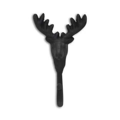 Cheung's Mythra Black Reindeer Cast Iron Wall Hook