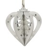 5.5 Inch Flourish Onion Heart Ornament Tree Snowflake Tree Ornaments - 2 of 3