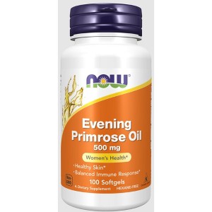 Evening Primrose 500mg by Now Foods  -  100 Softgel - 1 of 2