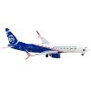 Boeing 737-800 Commercial Aircraft "Alaska Airlines - Honoring Those Who Serve" White & Blue 1/400 Diecast Model by GeminiJets - 2 of 4