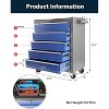 5 Drawer Rolling Tool Chest, Lockable Utility Tool Box on Wheels, Mobile Tool Chest Cabinet for Garage Warehouse Workshop Repair Shop - 2 of 4