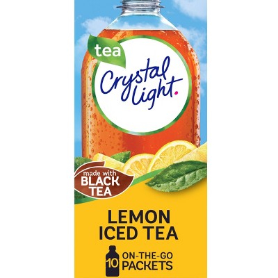 Crystal Light On the Go Natural Lemon Iced Tea Drink Mix - 10pk/0.07oz