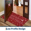Christmas Welcome Mat Door Mat with Merry Christmas Print, Non-Slip Holiday Door Mat - 3 of 4