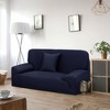 PiccoCasa High Stretch Solid Polyester Sofa Slipcovers with One Pillowcase - 3 of 4