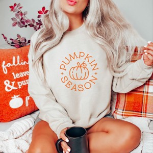 Simply Sage Market Pumpkin Season Circle Sweatshirt - 1 of 4
