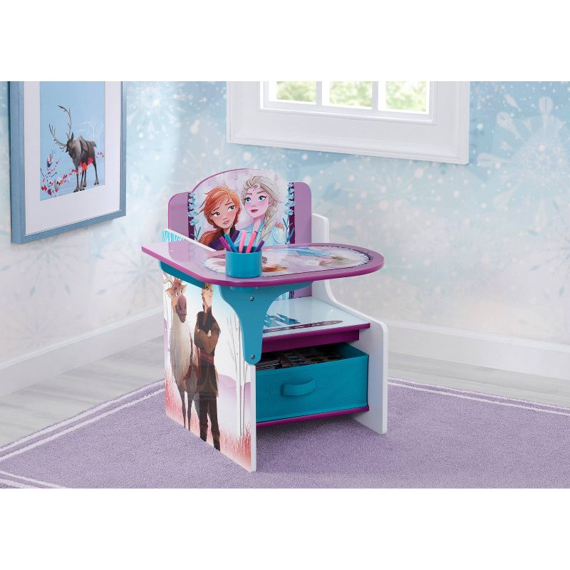 Disney Frozen 2 Kids&#39; Chair Desk with Storage Bin - Delta Children, 3 of 10