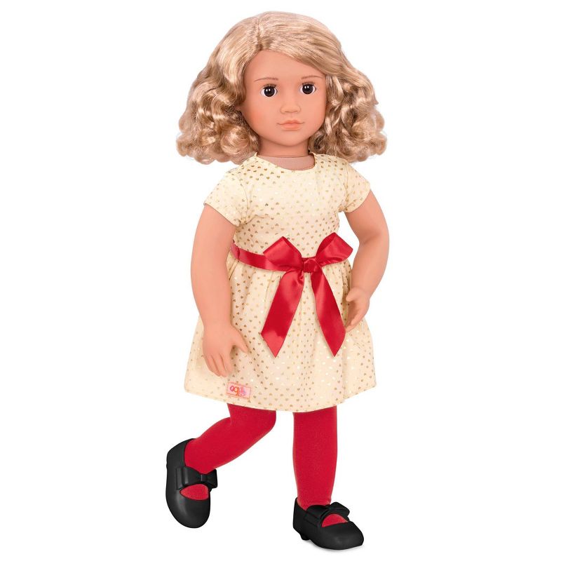 Our Generation Noelle with Storybook &#38; Outfit 18&#34; Posable Holiday Doll, 4 of 9