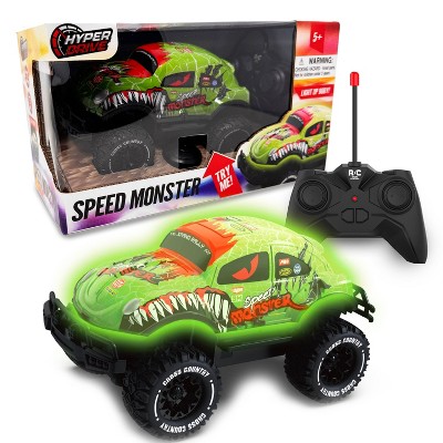 Hyper Drive Speed Monster Light Up Remote Control Vehicle 1:20 Scale - 2pk