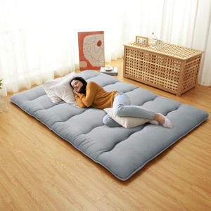Japanese Floor Futon Mattress - Thick Tatami Sleeping Pad for Twin/Full/Queen, Portable Lounger Bed - 1 of 4