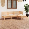vidaXL Garden Lounge Set Natural Wood Solid Pinewood Medium Modular - 2 of 4