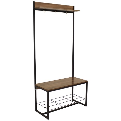 Industrial coat discount and shoe rack