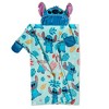 Disney Lilo and Stitch Costal Fun Hooded 3D Sculpted Hood Silk Touch Throw Blanket 40X50 Inches - 4 of 4