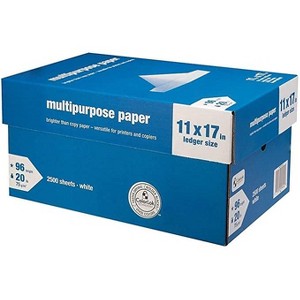 MyOfficeInnovations 11" x 17" Multipurpose Paper 20 lbs. 96 Brightness 500/RM 5 RM/CT 562782 - 1 of 4