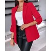 Coolmee Blazers for Women Suit Jackets Dressy Open Front Long Sleeve Blazer Business Casual Outfits - 4 of 4