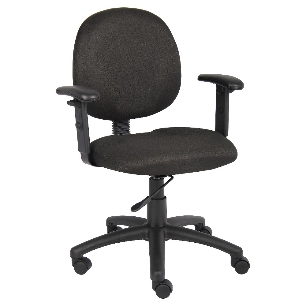 Photos - Computer Chair BOSS Diamond Task Chair with Adjustable Arms Black -  Office Products 